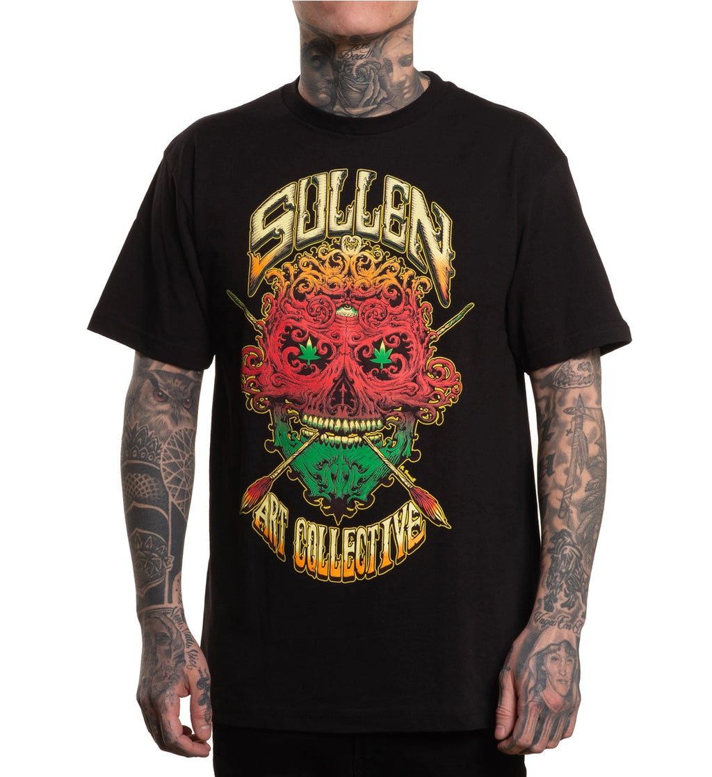 Sullen T Shirt RASTA BADGE image 0