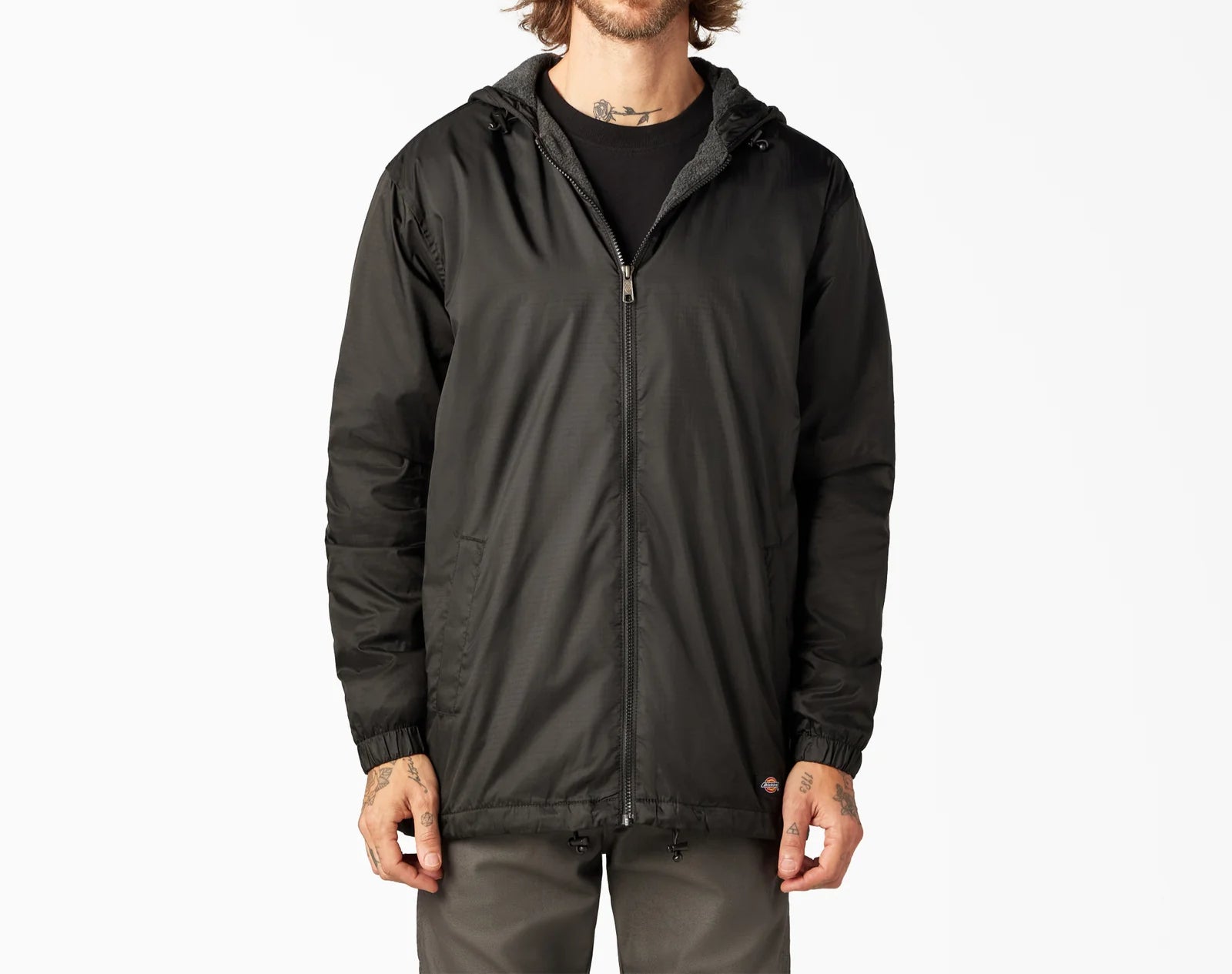 Dickies Fleece Lined Nylon Hooded Jacket image 0