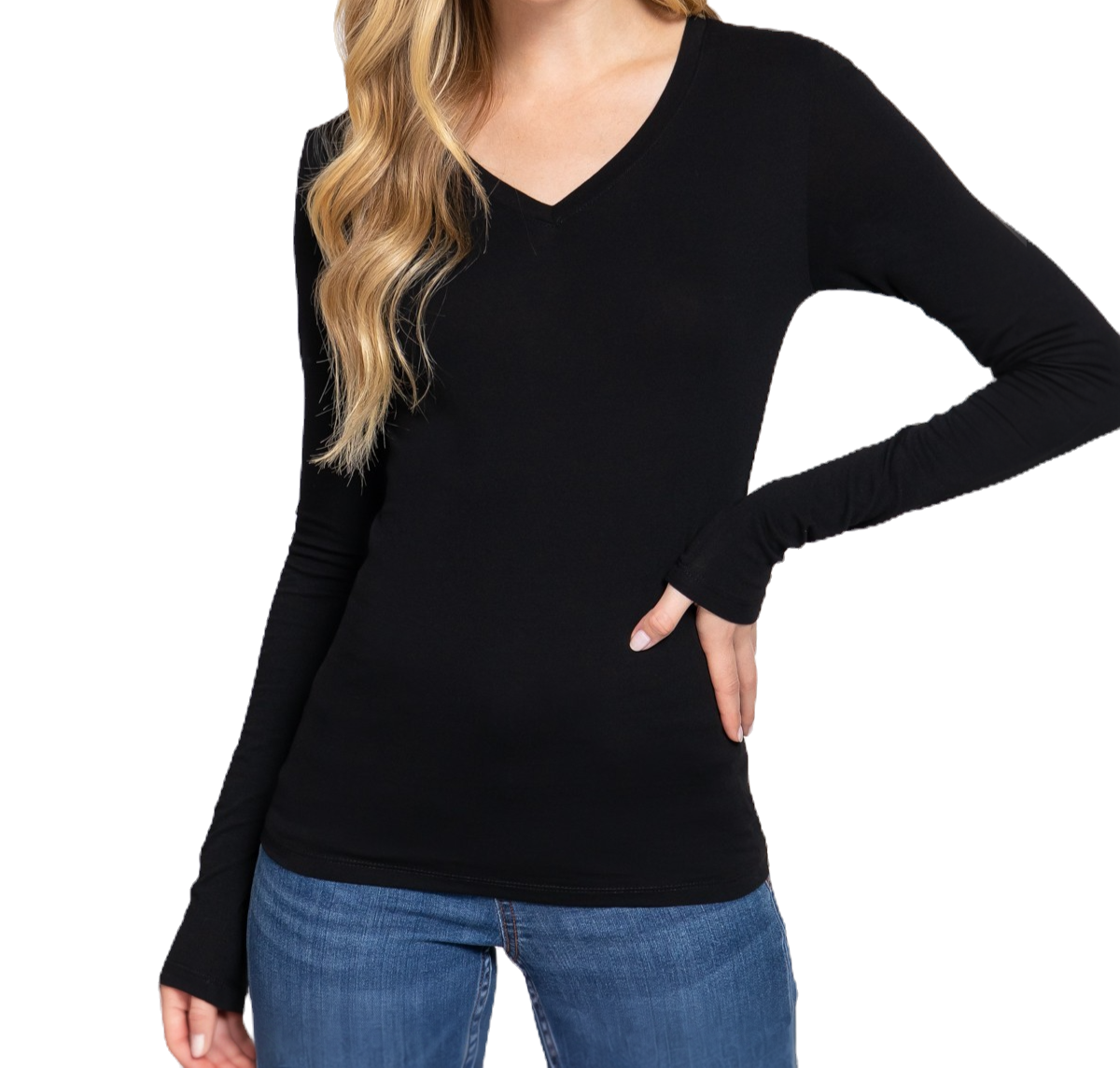 Active Women's V Neck Long Sleeves image 0