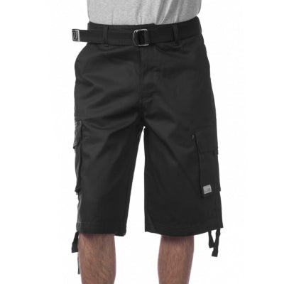 Pro Club Cotton Twill Cargo Shorts With Belt