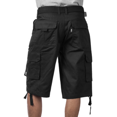 Pro Club Cotton Twill Cargo Shorts With Belt
