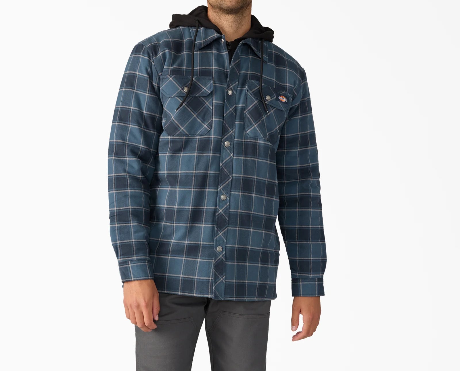 Dickies Water Repellent Flannel Hooded Shirt Jacket image 2
