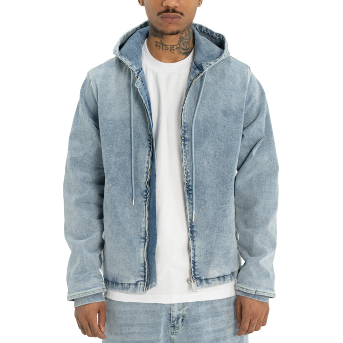 Pro Club Men's Heavyweight Denim Zip-Up Jacket image 0