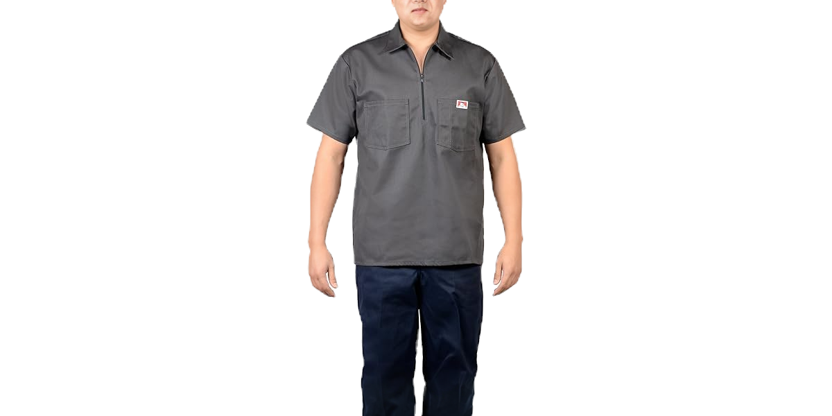 Ben Davis 1/2 Zip Short Sleeve Work Shirt image 6