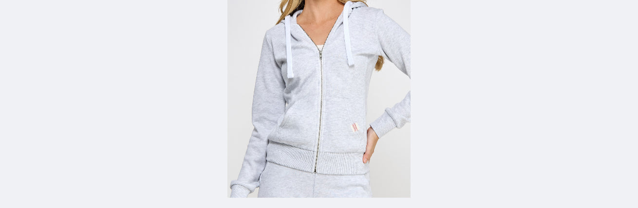 Reflex Women's Solid Fleece Zip-up Hoodie Jackets With Pockets image 0