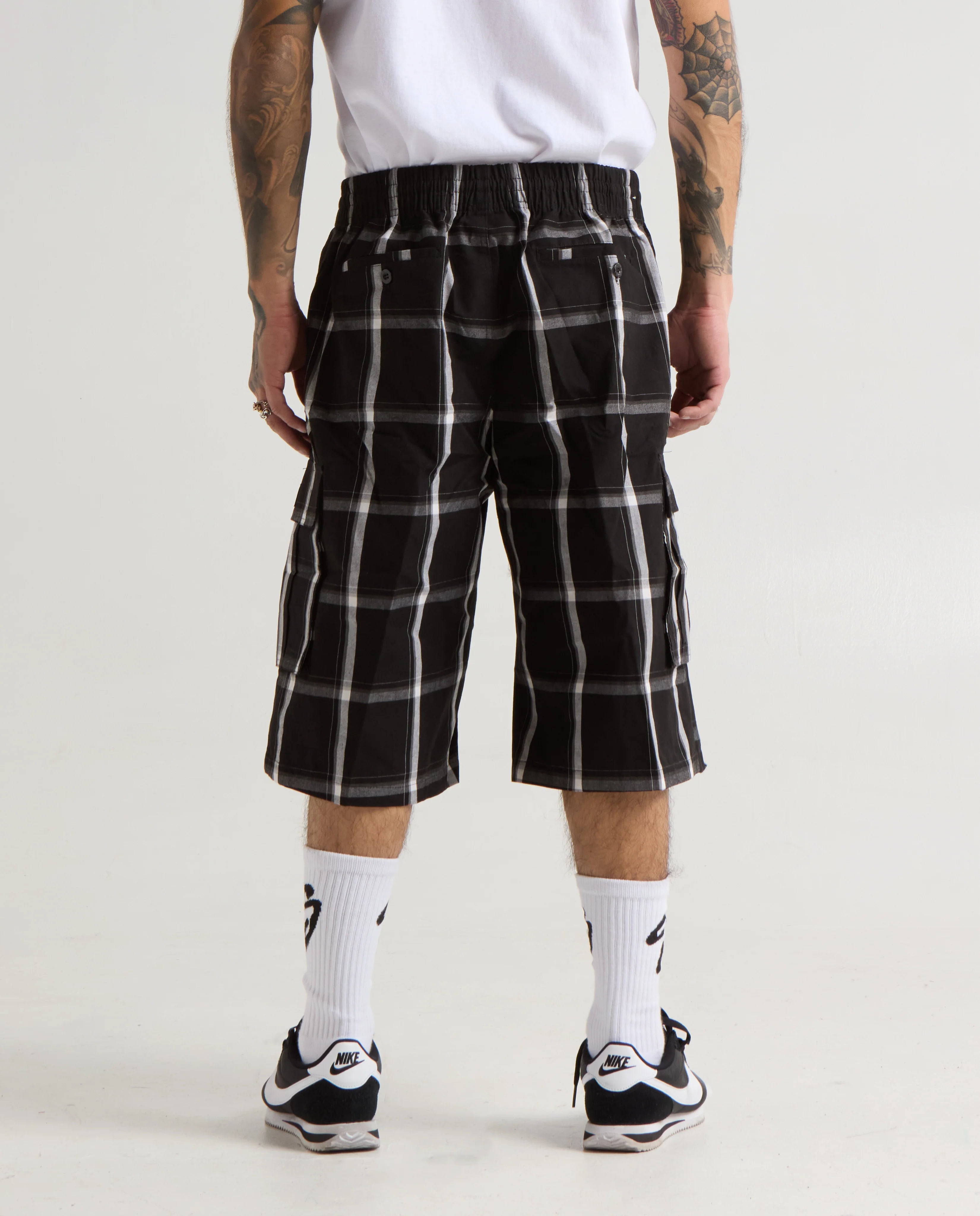 Shaka Wear Plaid Cargo Shorts image 1