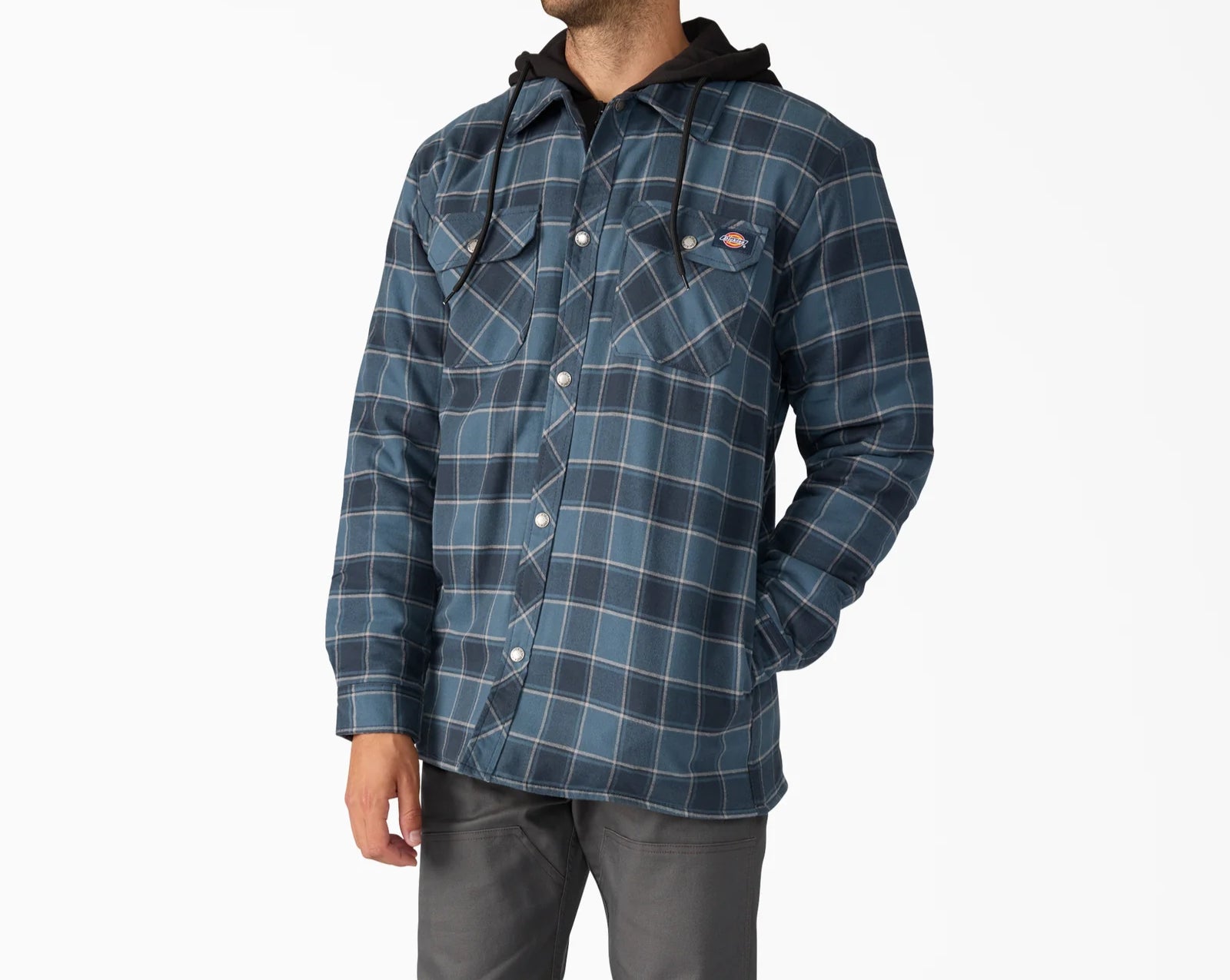 Dickies Water Repellent Flannel Hooded Shirt Jacket image 8