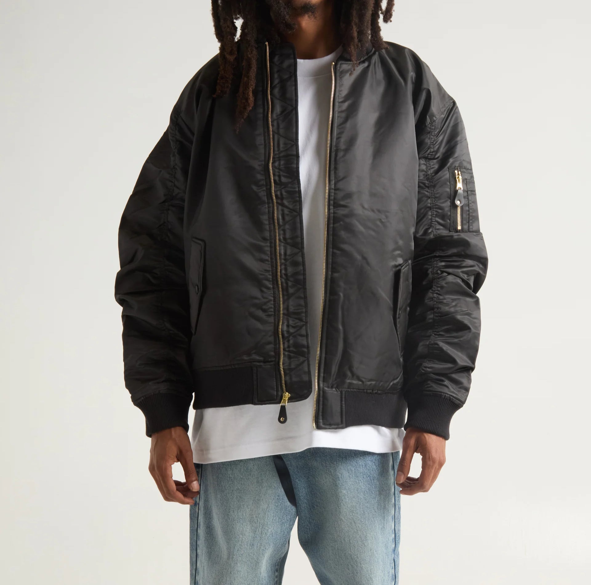Shaka Wear Men's Flight/Bomber Jacket image 3