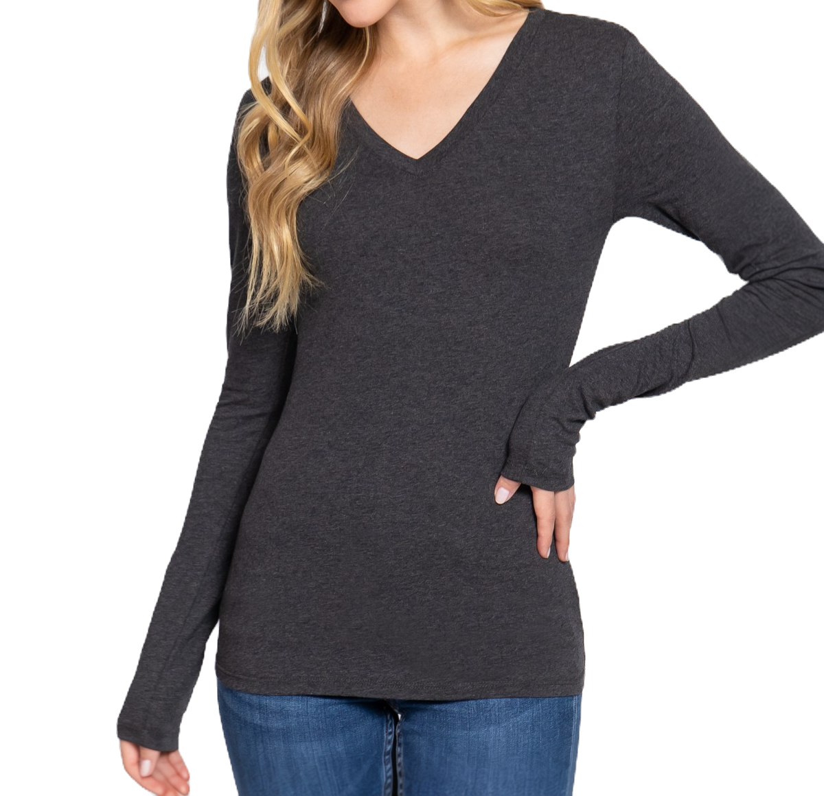 Active Women's V Neck Long Sleeves image 2
