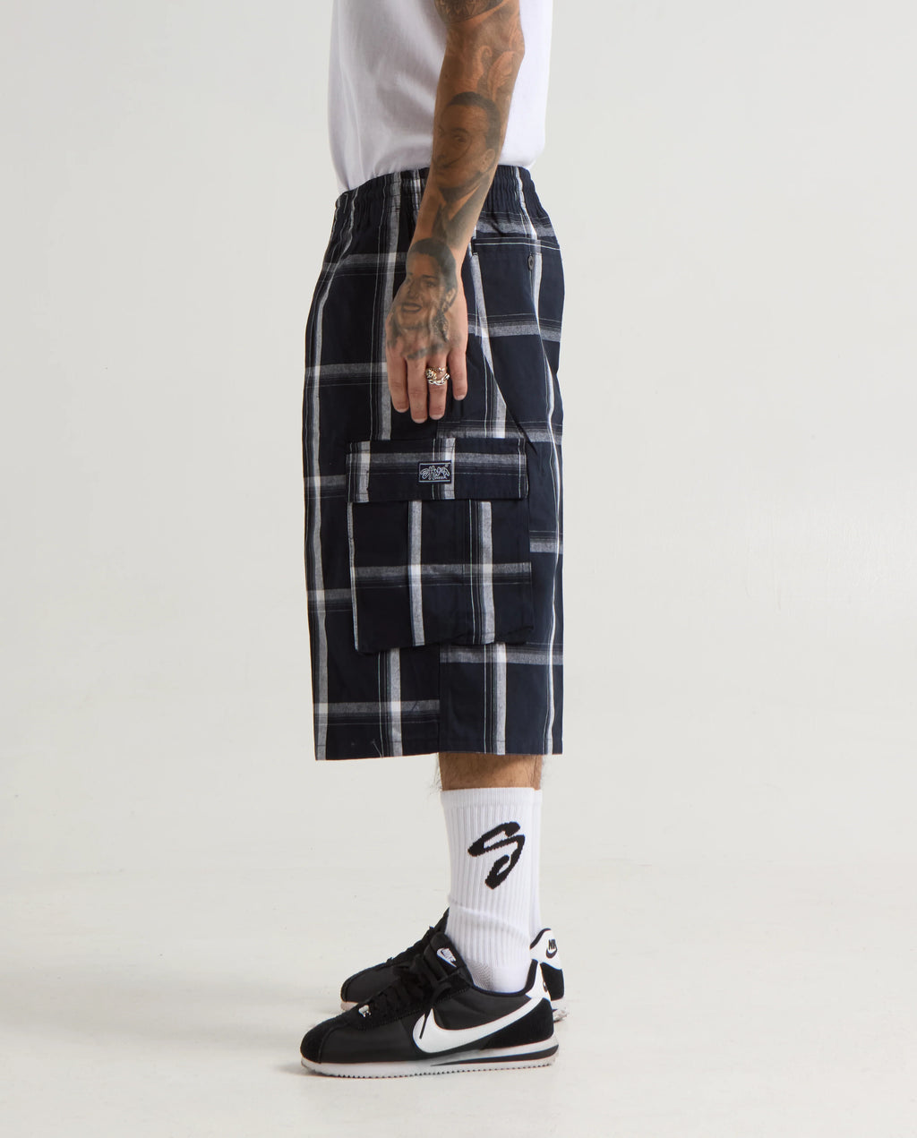 Shaka Wear Plaid Cargo Shorts image 4