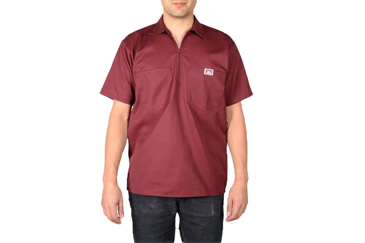 Ben Davis 1/2 Zip Short Sleeve Work Shirt image 4