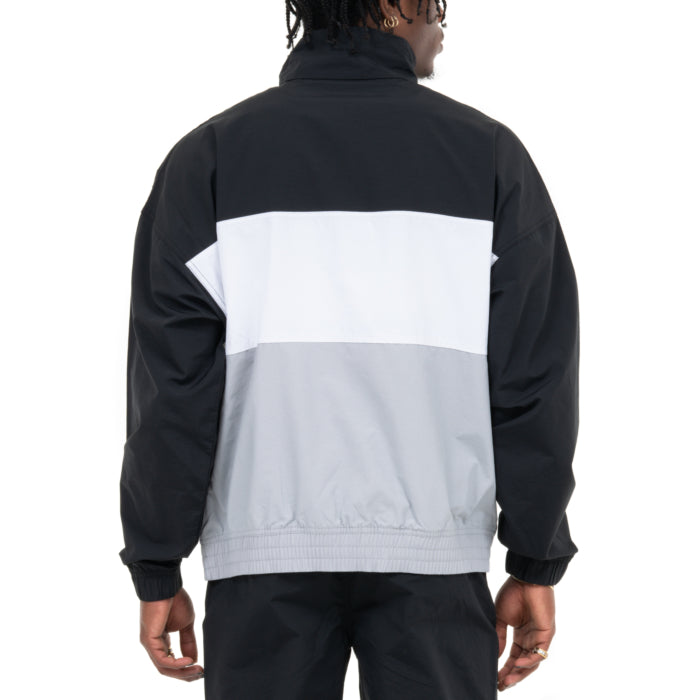 Pro Club Men's Comfort Tri-Color Cotton/Nylon Half Zip Track Jacket image 2