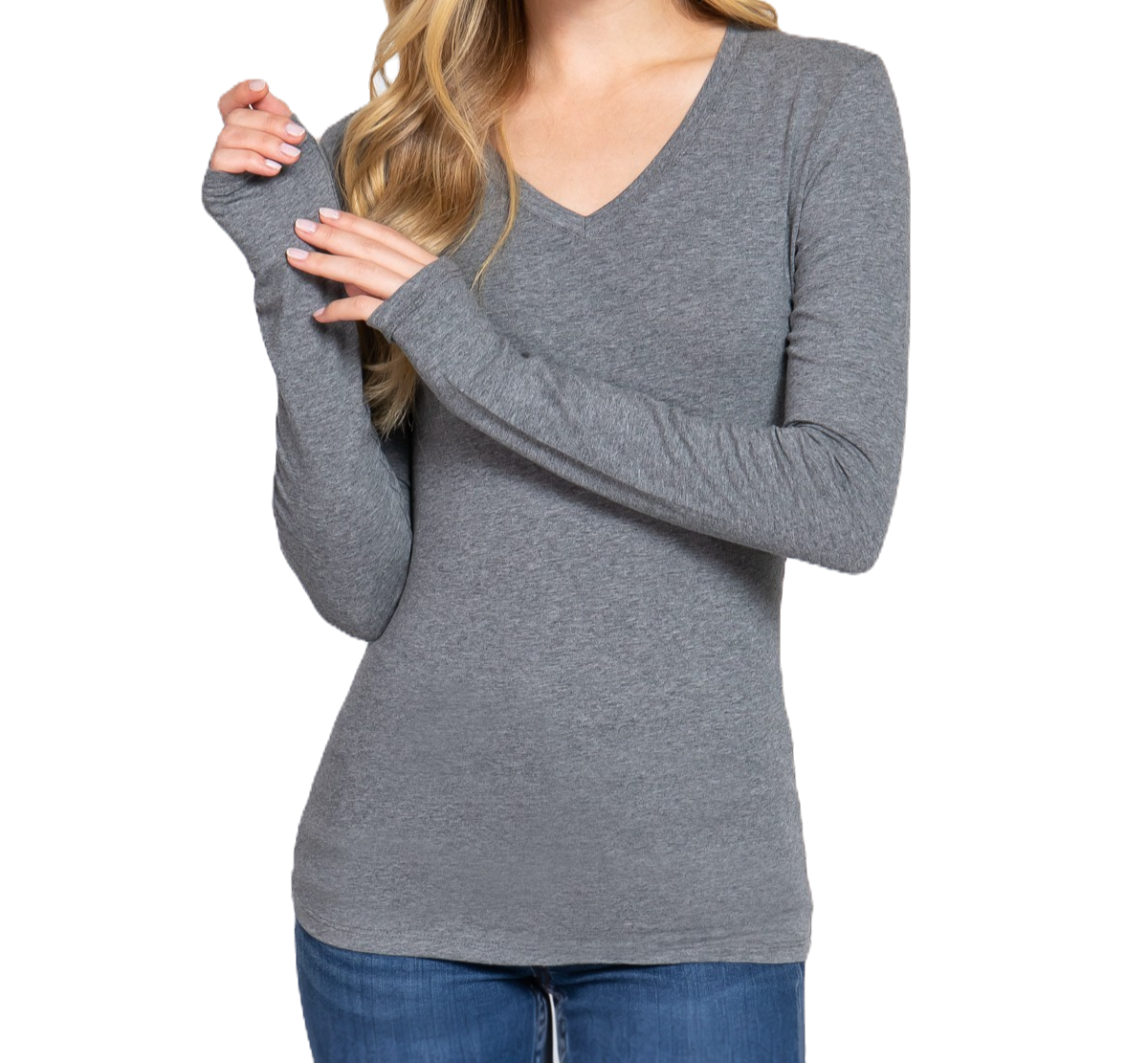 Active Women's V Neck Long Sleeves image 3