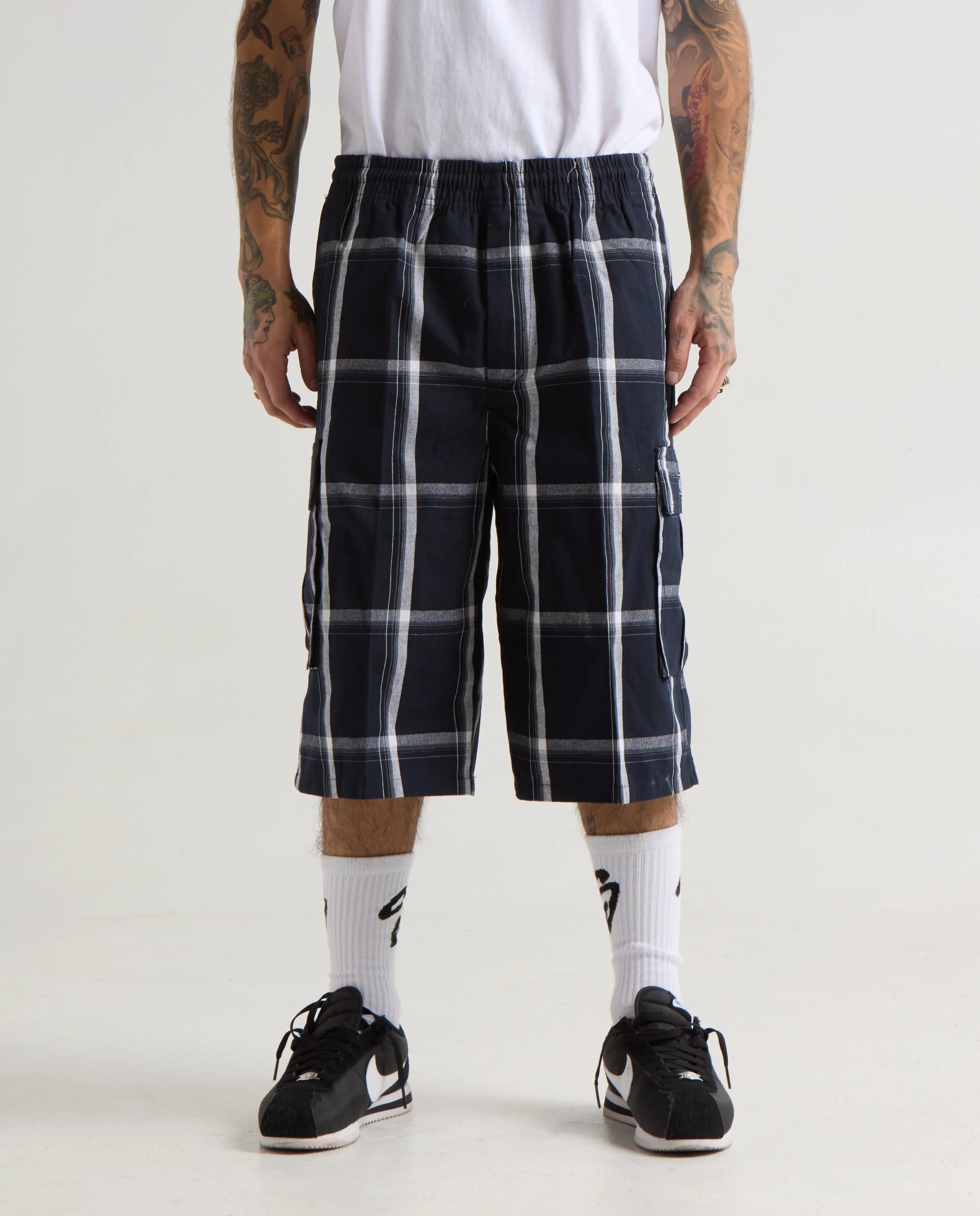 Shaka Wear Plaid Cargo Shorts image 9