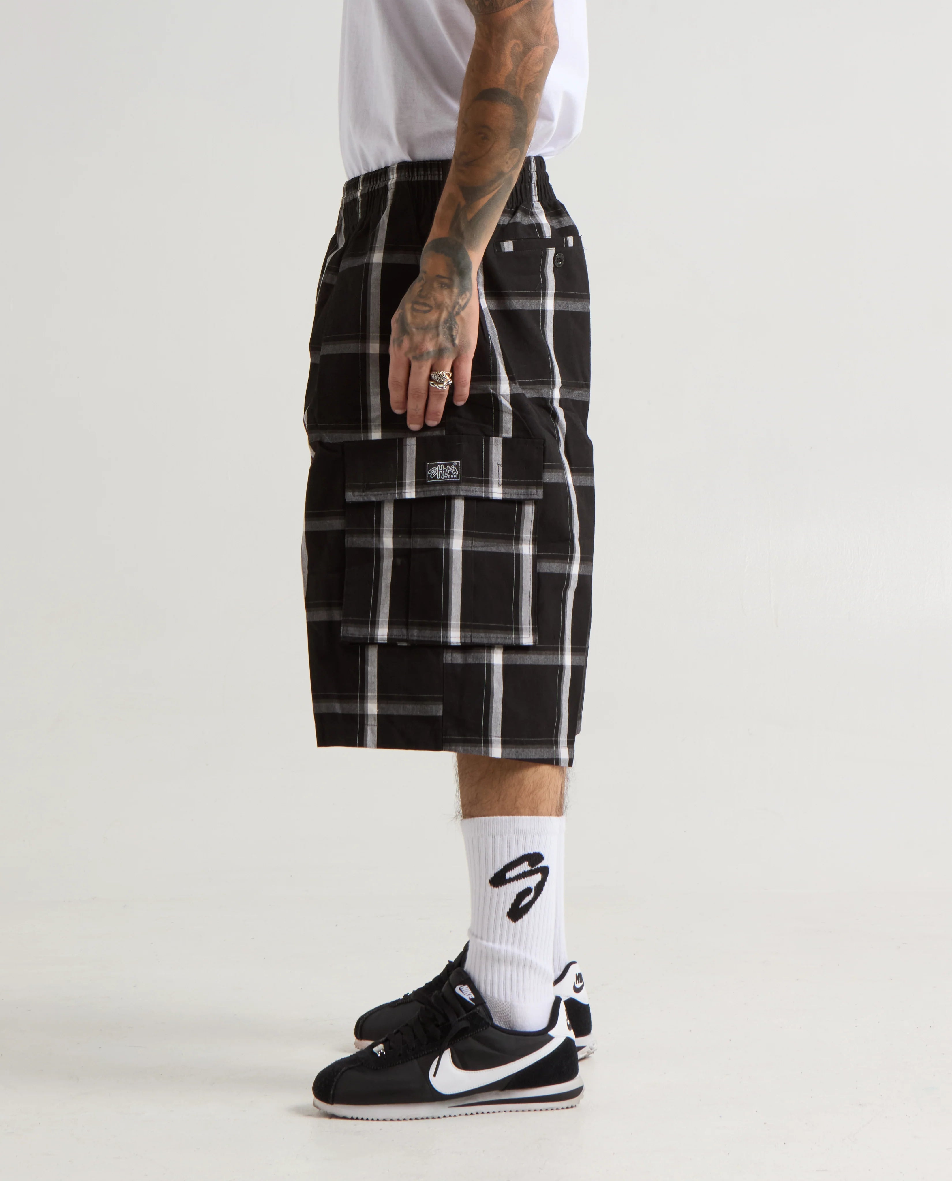 Shaka Wear Plaid Cargo Shorts image 2