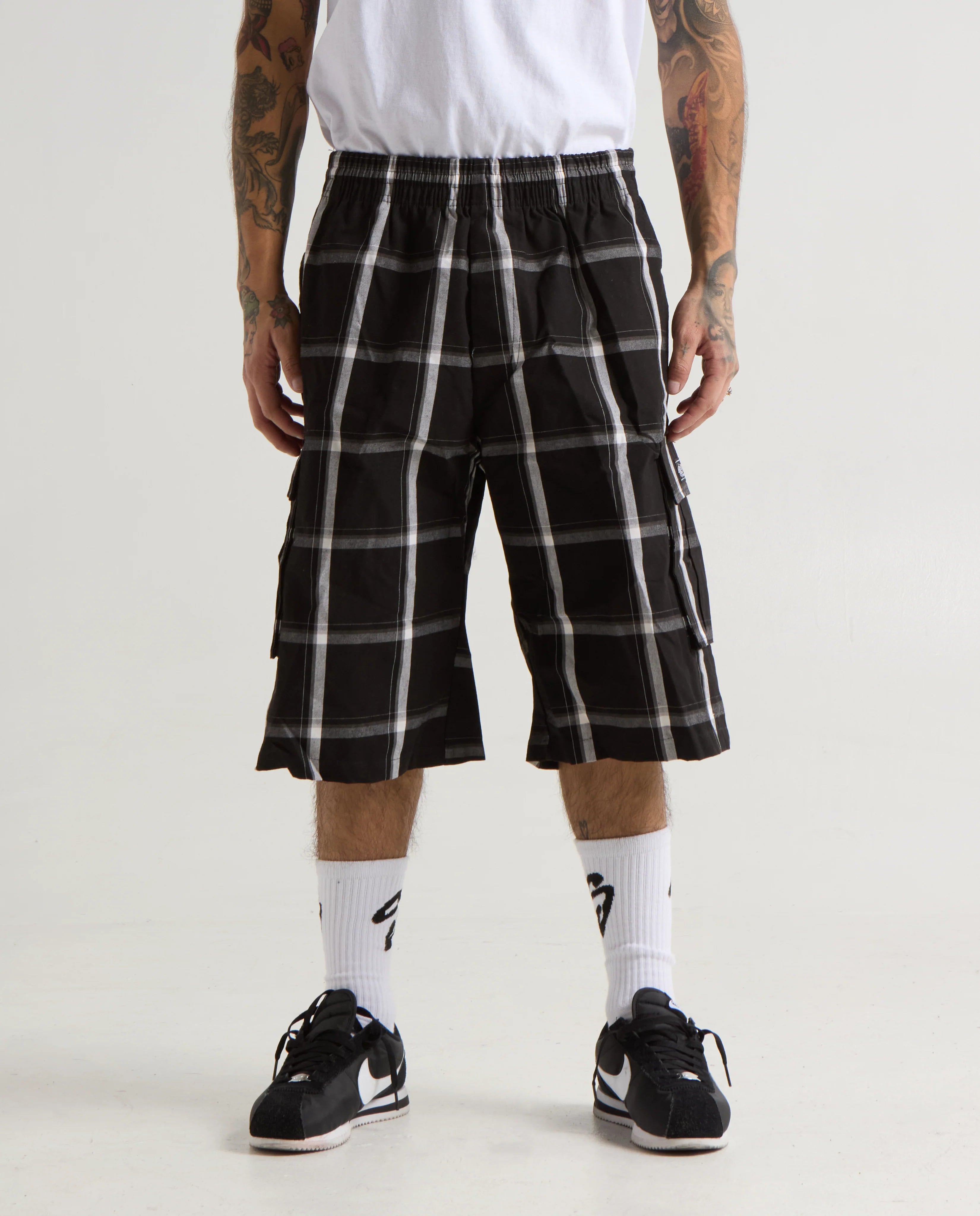 Shaka Wear Plaid Cargo Shorts image 0