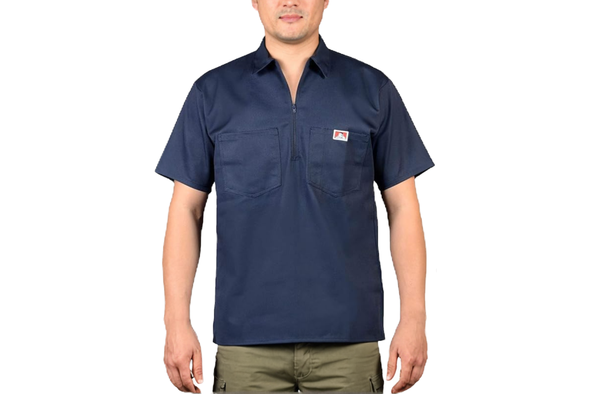 Ben Davis 1/2 Zip Short Sleeve Work Shirt image 2