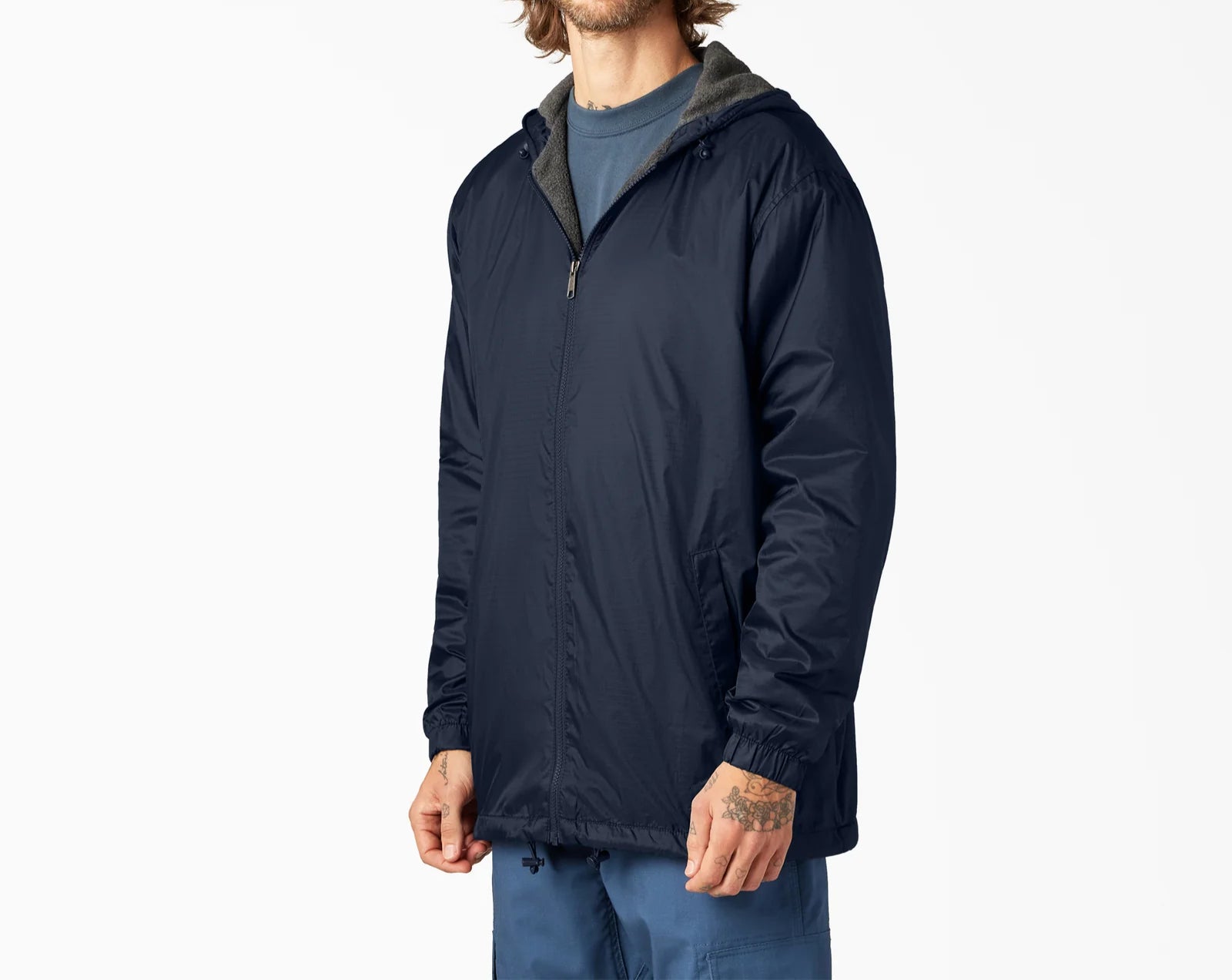 Dickies Fleece Lined Nylon Hooded Jacket image 4