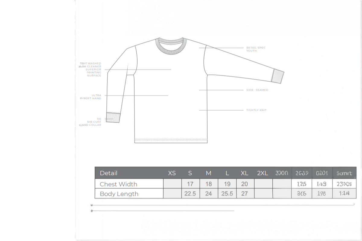 Cotton Heritage Youth Long Sleeves image 1