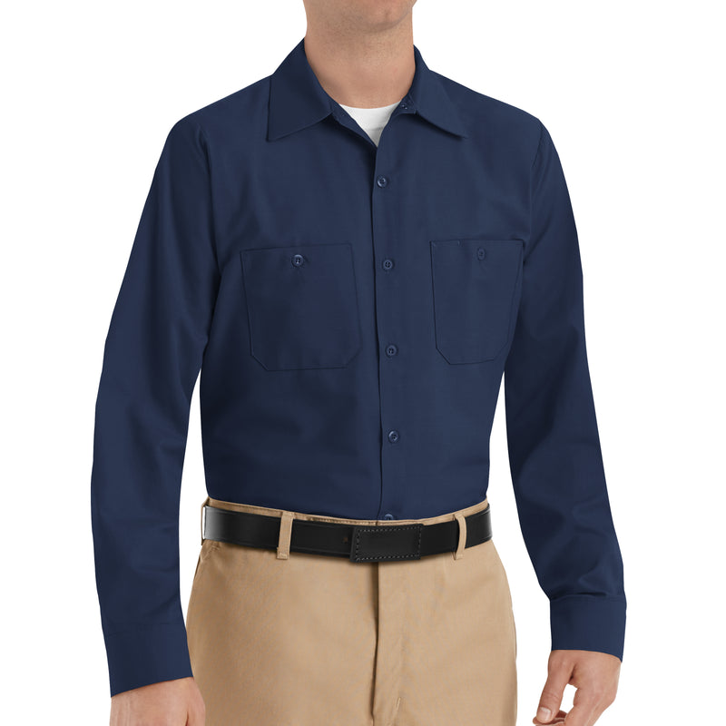 REDKAP Men's Long Sleeve Industrial Work Shirt