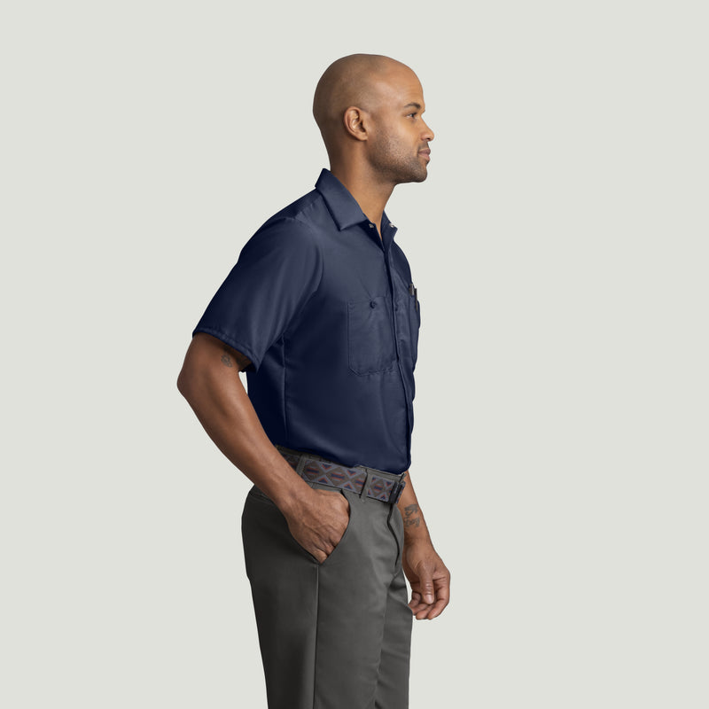 REDKAP Men's Short Sleeve Industrial Work Shirt