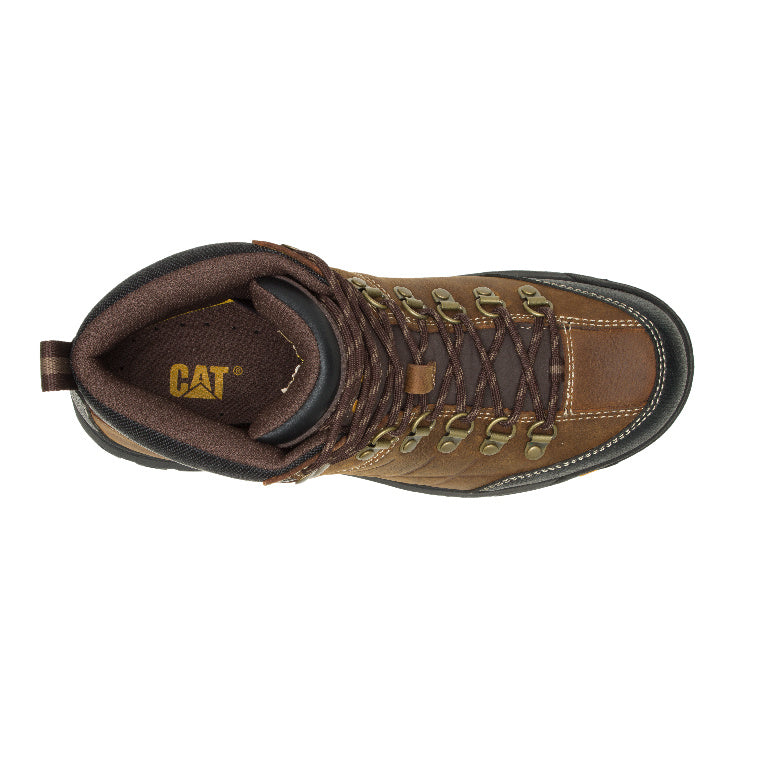 CATERPILLAR WP/MEN'S "STEELTOE" THRESHOLD BOOTS (REAL BROWN)