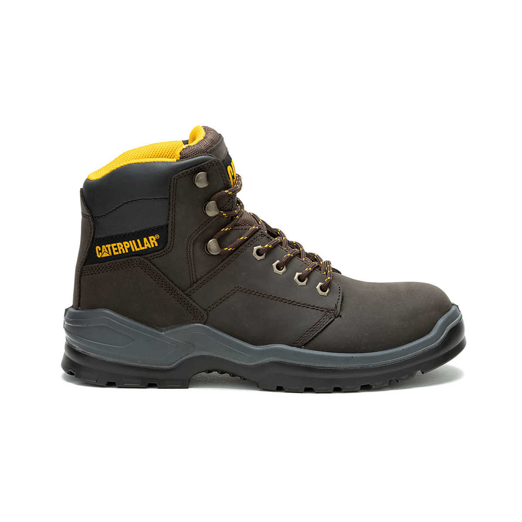 CATERPILLAR MEN'S STRIVER "STEELTOE" WORK BOOTS (BROWN)