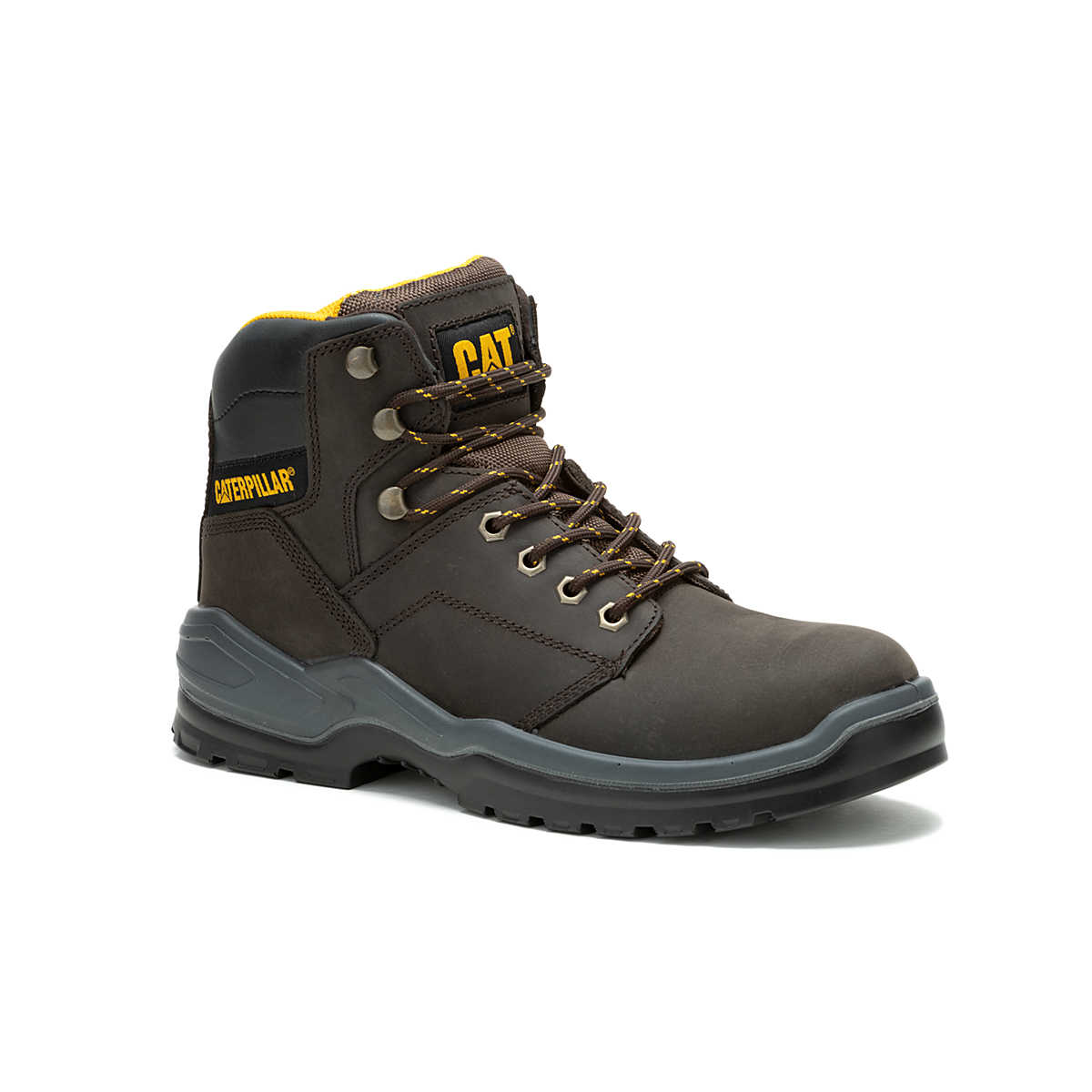 CATERPILLAR MEN'S STRIVER "STEELTOE" WORK BOOTS (BROWN)