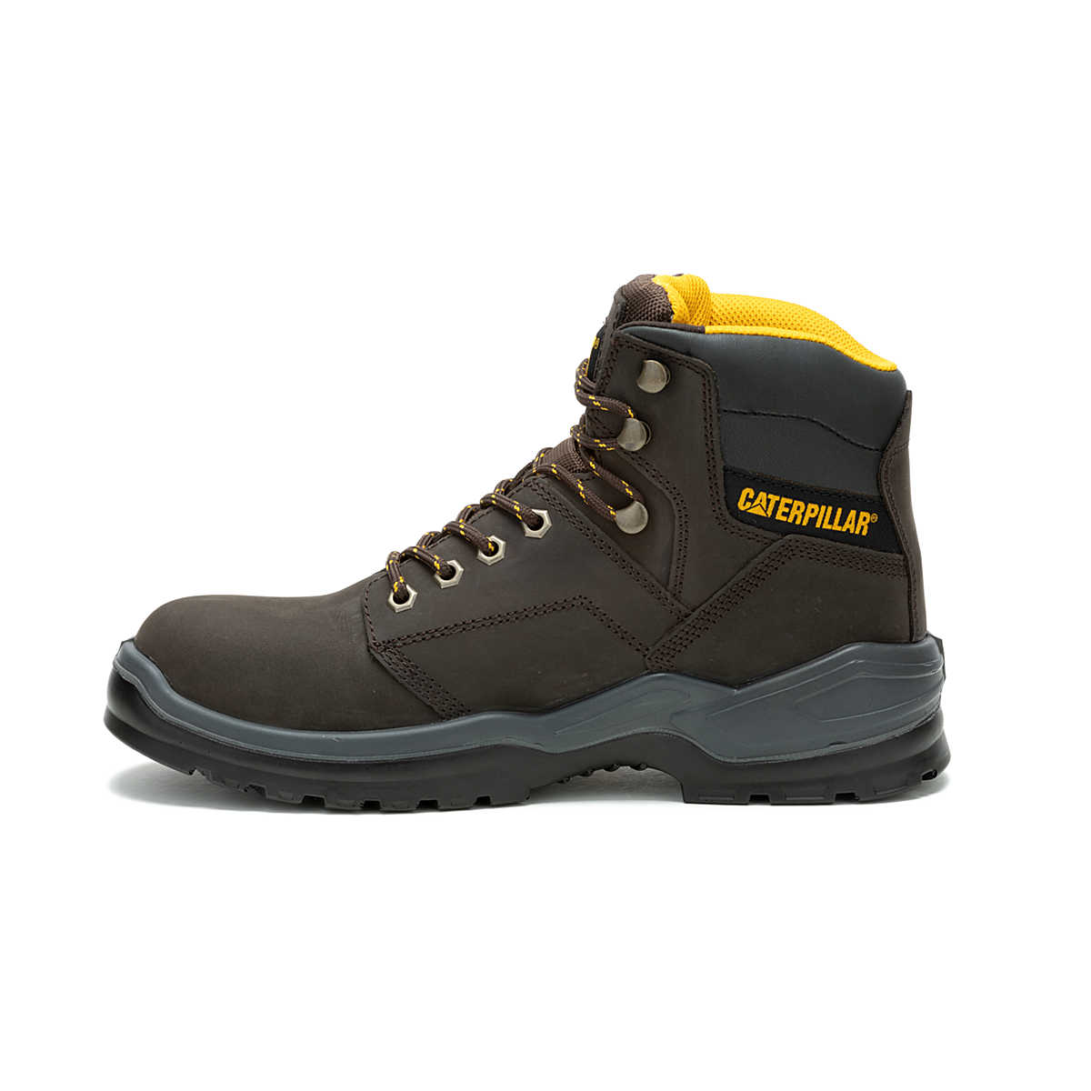 CATERPILLAR MEN'S STRIVER "STEELTOE" WORK BOOTS (BROWN)