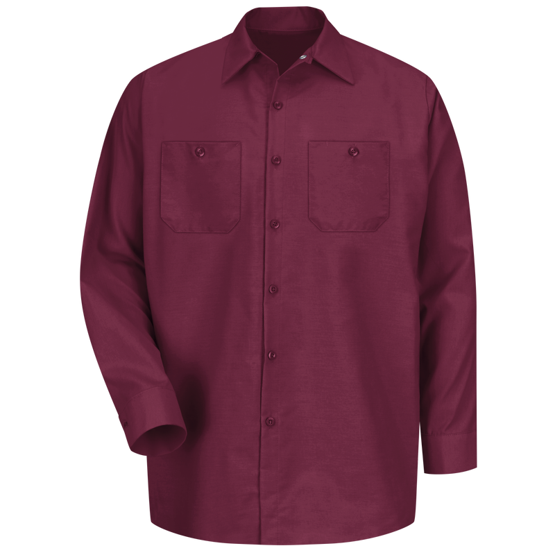 REDKAP Men's Long Sleeve Industrial Work Shirt
