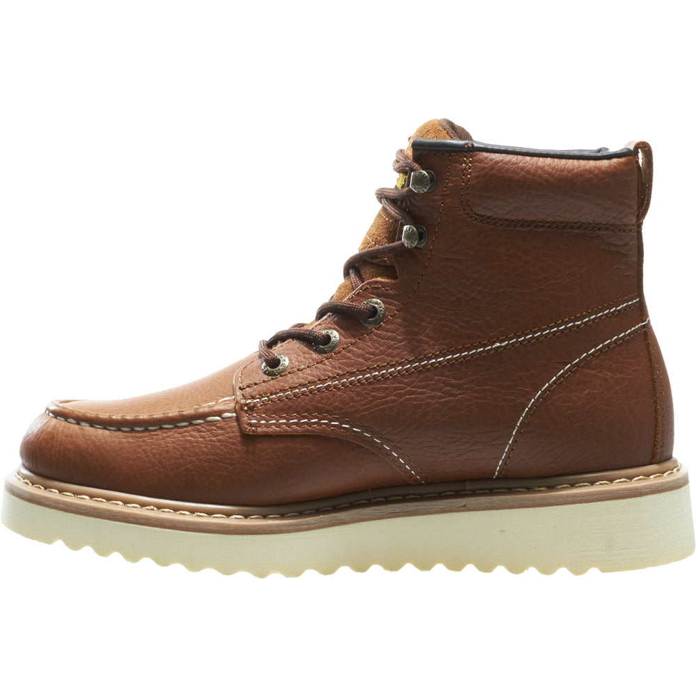 WOLVERINE MEN'S WORK WEDGE "6 IN" WORK BOOTS (BROWN)