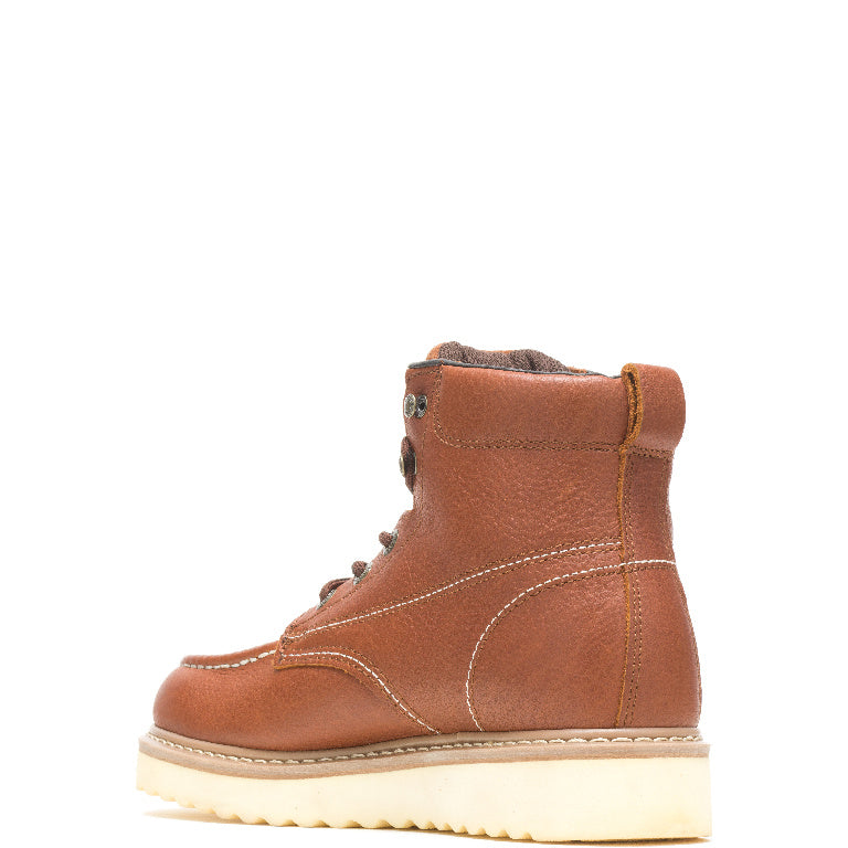 WOLVERINE MEN'S WORK WEDGE "6 IN" WORK BOOTS (BROWN)