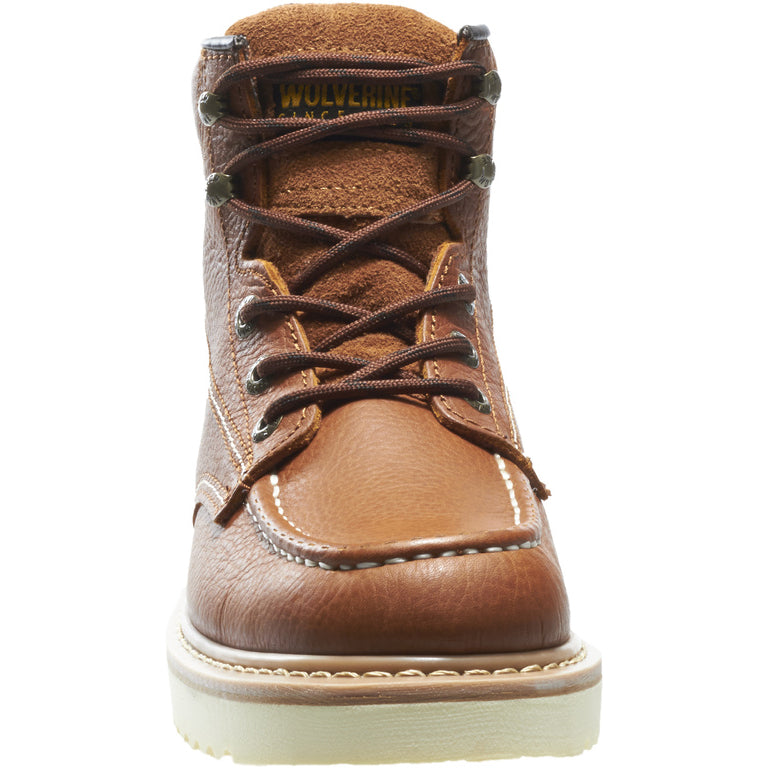 WOLVERINE MEN'S WORK WEDGE "6 IN" WORK BOOTS (BROWN)