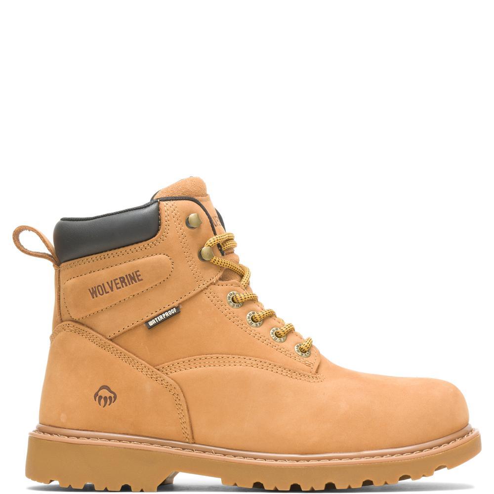 WOLVERINE MEN'S FLOORHAND WATERPROOF 6" WORK BOOT (WHEAT)