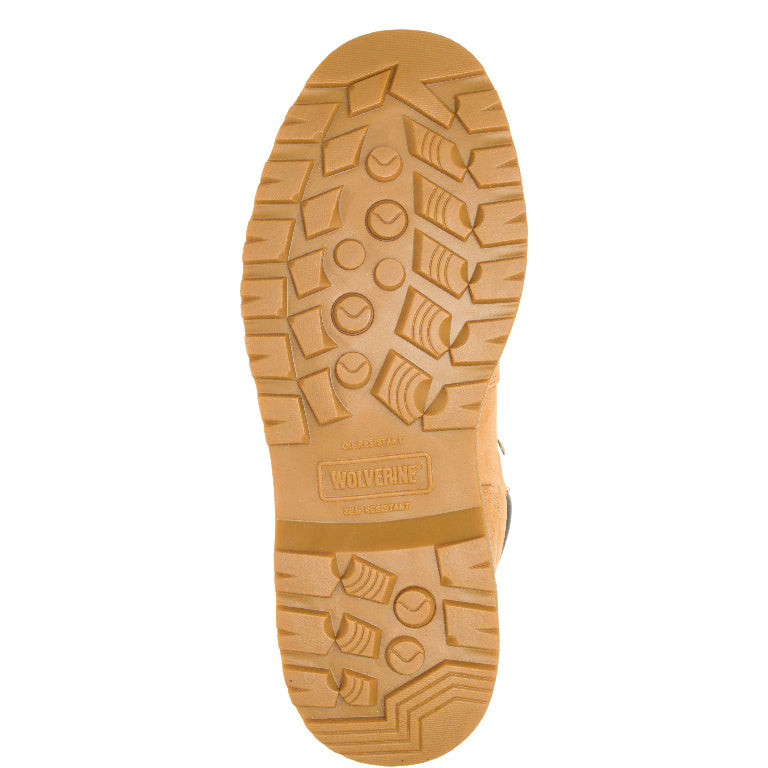 WOLVERINE MEN'S FLOORHAND WATERPROOF 6" WORK BOOT (WHEAT)