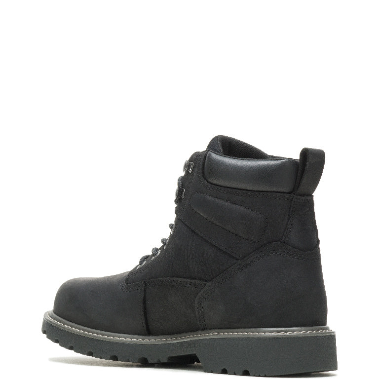 WOLVERINE MEN'S FLOORHAND WATERPROOF 6" WORK BOOT (BLACK)