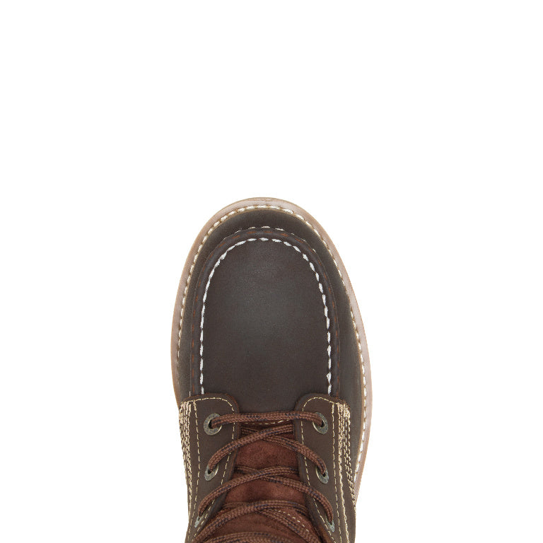 WOLVERINE MEN'S LOADER "6 IN" WEDGE WORK BOOTS (BROWN)