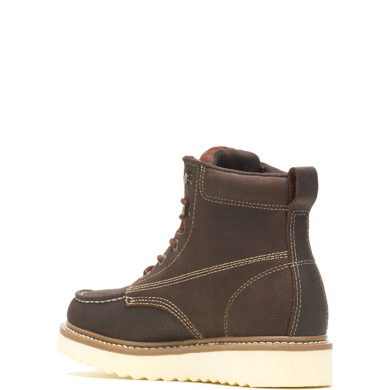 WOLVERINE MEN'S LOADER "6 IN" WEDGE WORK BOOTS (BROWN)