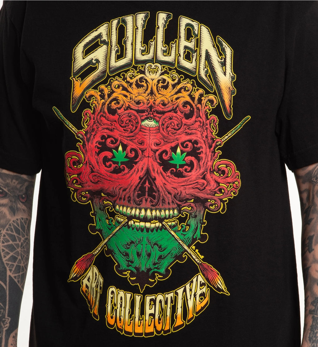 Sullen T Shirt RASTA BADGE image 1