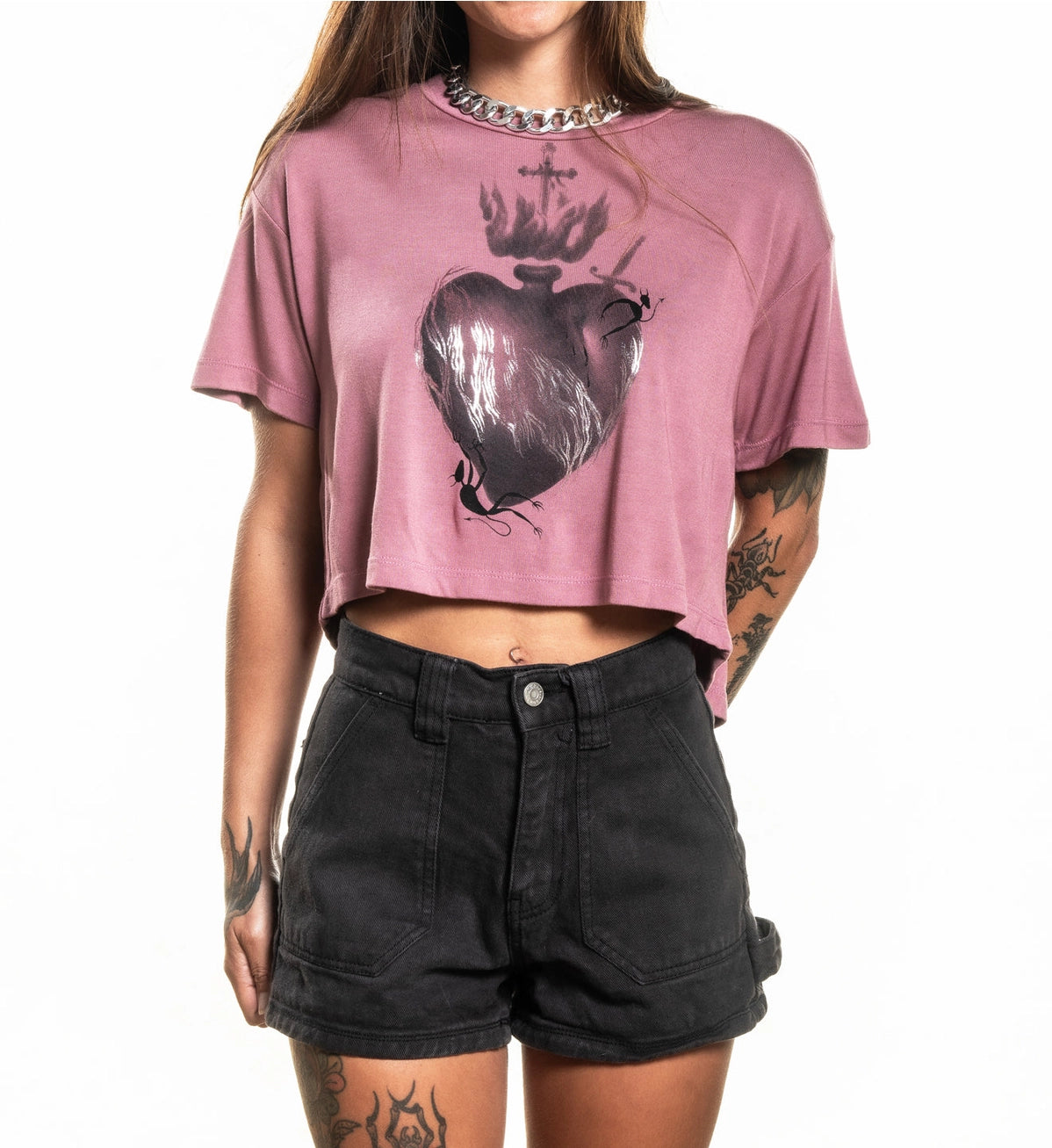 Sullen Women Crop Tees Infierno image 0
