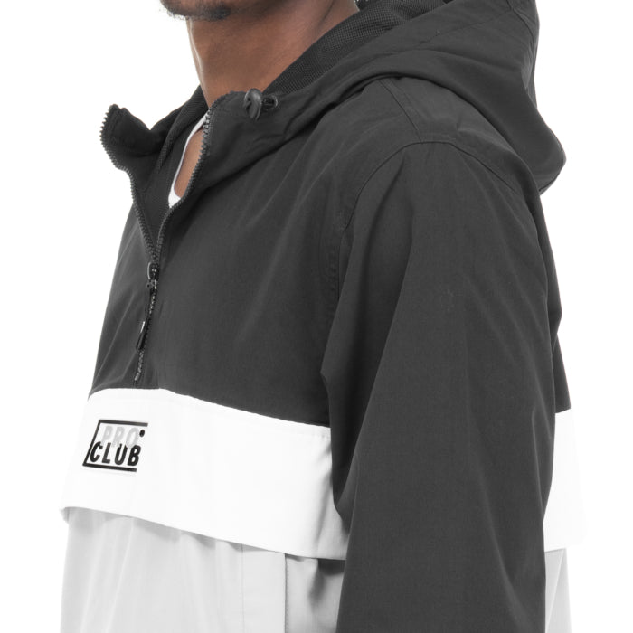 Pro Club Men's Nylon Hooded Pullover Anorak Jacket image 5