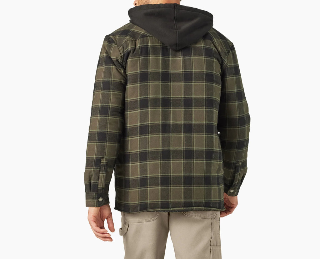 Dickies Water Repellent Flannel Hooded Shirt Jacket image 7