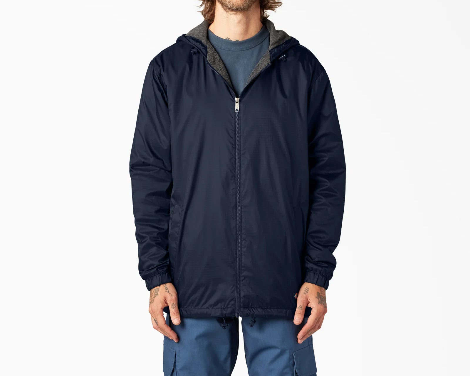 Dickies Fleece Lined Nylon Hooded Jacket image 3