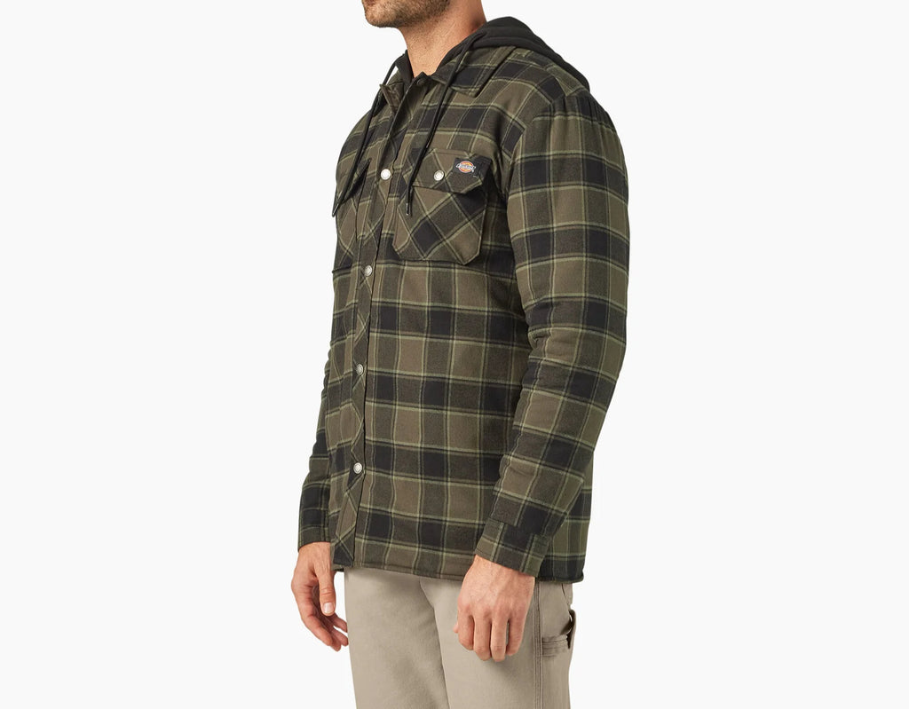 Dickies Water Repellent Flannel Hooded Shirt Jacket image 6