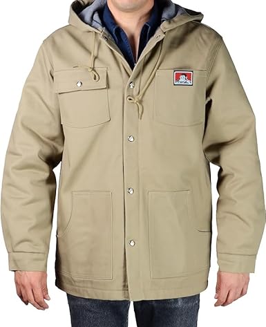 Ben Davis Down Hooded Jacket with Front Snap