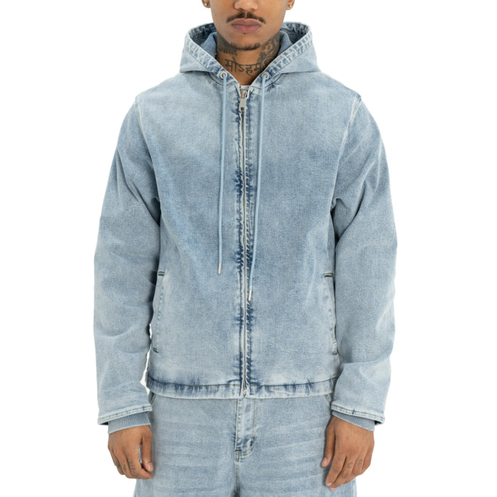 Pro Club Men's Heavyweight Denim Zip-Up Jacket image 3