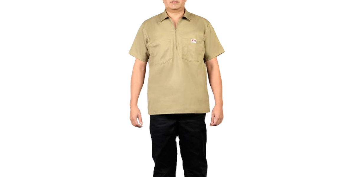 Ben Davis 1/2 Zip Short Sleeve Work Shirt image 3