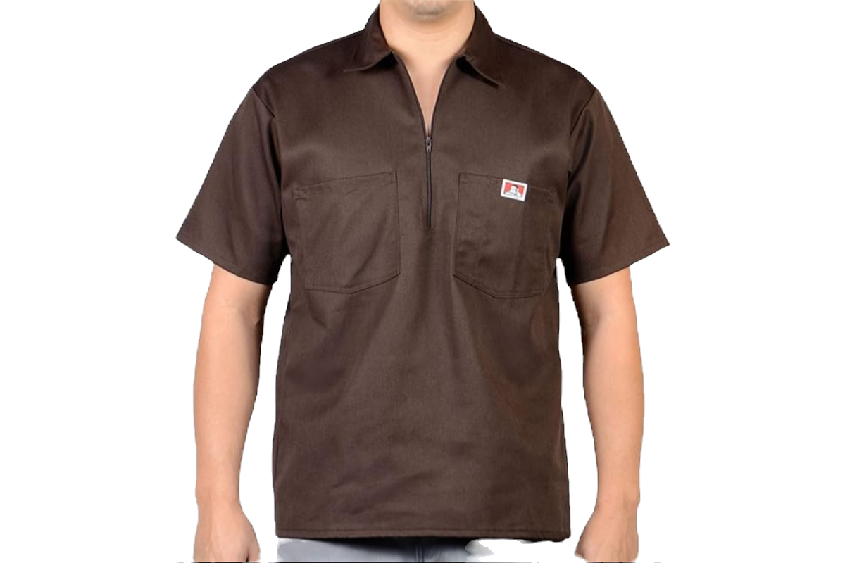 Ben Davis 1/2 Zip Short Sleeve Work Shirt image 5