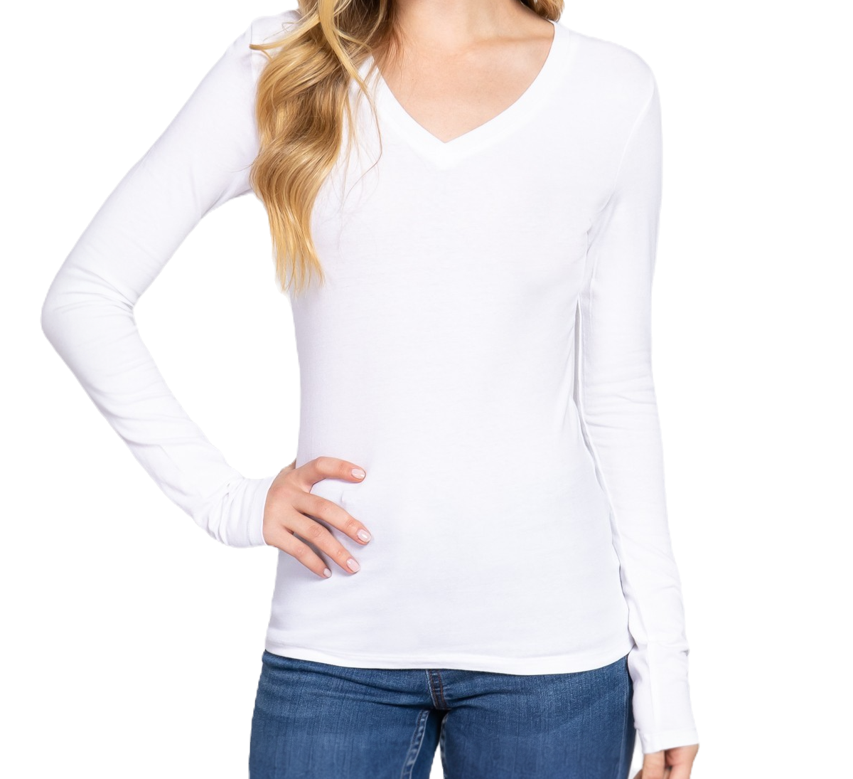 Active Women's V Neck Long Sleeves image 1