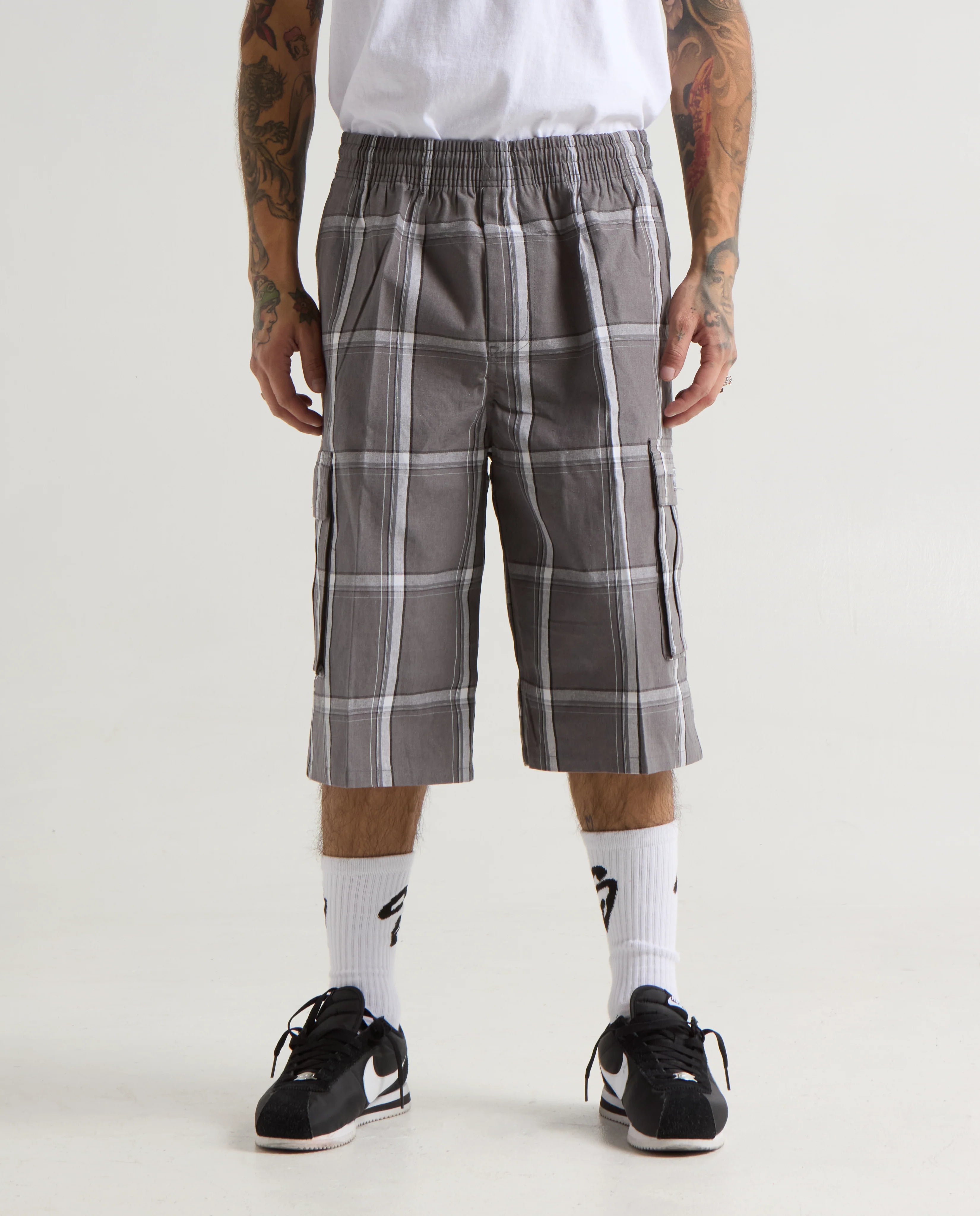 Shaka Wear Plaid Cargo Shorts image 6